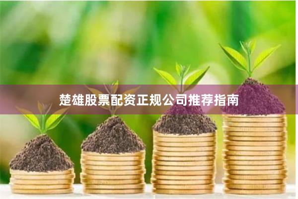 楚雄股票配资正规公司推荐指南